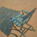 "Petite chaise bleue" toile 44x38cm. 2008